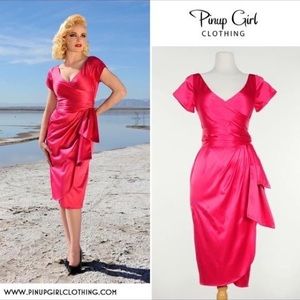 Pin Up Girl Clothing - Hot Pink Ava Dress